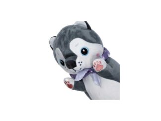 Jucărie din plus moale și catifelat, pernă lungă, 70 cm, umplutură bumbac hipoalergenic, cățeluș