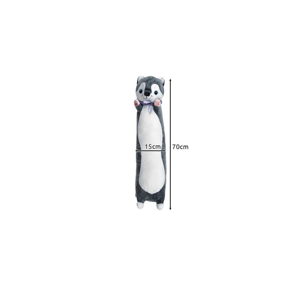 Jucărie din plus moale și catifelat, pernă lungă, 70 cm, umplutură bumbac hipoalergenic, cățeluș 4