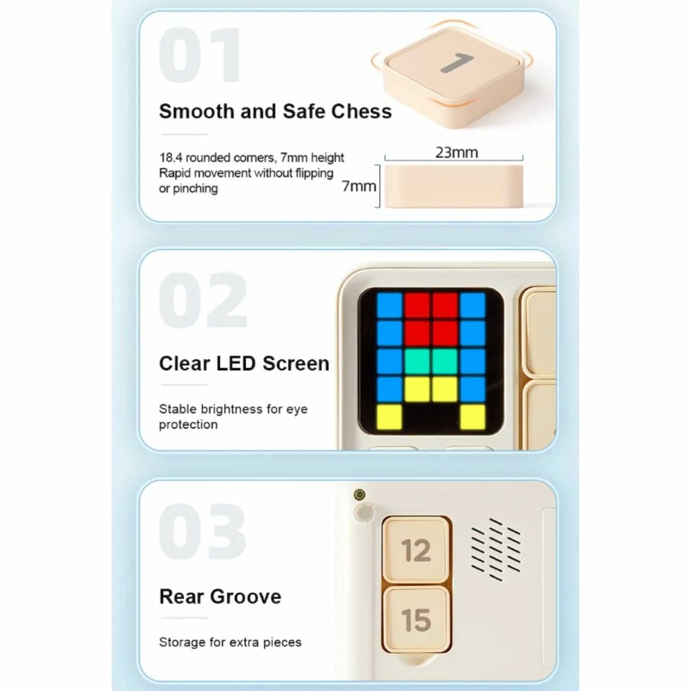 Klotski Cube Maze, Joc de Inteligență cu AI Integrat, de Gândire Logică, Boardgame, Puzzle Avansat cu Piese și Blocuri Magnetice 8