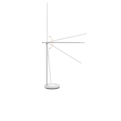 Lampă de birou WiFi Tellur Smart, 12W, lumină albă, caldă, Qi 10W, USB 10W, reglabilă, alb 11