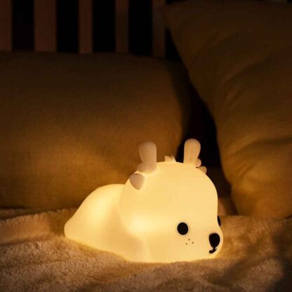 Lampă de noapte pentru copii, silicon, reincarcabilă, Baby Deer 7
