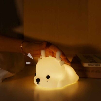 Lampă de noapte pentru copii, silicon, reincarcabilă, Baby Deer 8