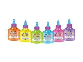 Lipici cu sclipici 88 ml Carioca 12 buc/display neon
