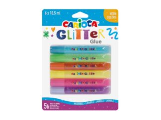 Lipici cu sclipici Fluo 6/set
