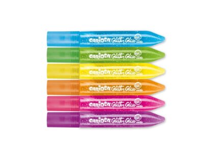 Lipici cu sclipici Fluo 6/set culori