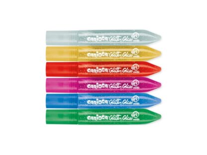 Lipici cu sclipici Spark Carioca 6×10,5 ml culori