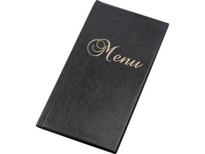 Mapă meniu 1/2 A4 negru