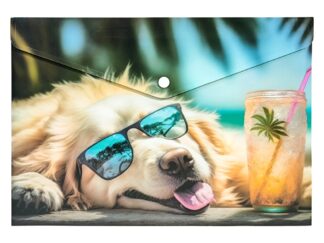 Mapă personalizată cu buton A4 PP Panta Plast Chillout Dog