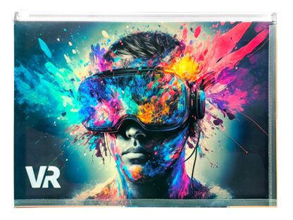 Mapă personalizată cu fermoar A4 PP Panta Plast VR 2