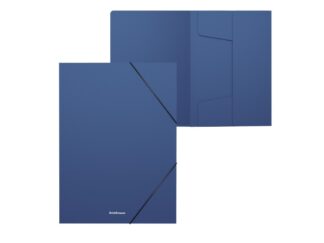 Mapă din plastic cu elastic pe colțuri A4, 30 mm, Matt Classic, Erich Krause albastru