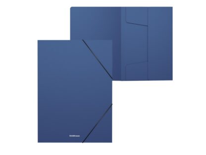 Mapă din plastic cu elastic pe colțuri A4, 30 mm, Matt Classic, Erich Krause albastru