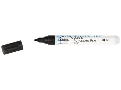 Markere pentru sticlă și porțelan Kreul Clear Fine black