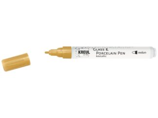 Marker pentru sticlă și porțelan Kreul Metallic Medium gold