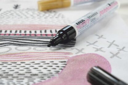 Marker pentru textile Glitter Kreul, vârf Mediu 3