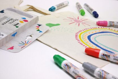 Marker pentru textile Junior Kreul, set 5 buc/set 2