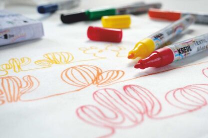 Marker pentru textile Kreul vârf Fin 6 buc/set 2
