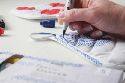 Marker pentru textile Kreul vârf Mediu 5 buc/set 2