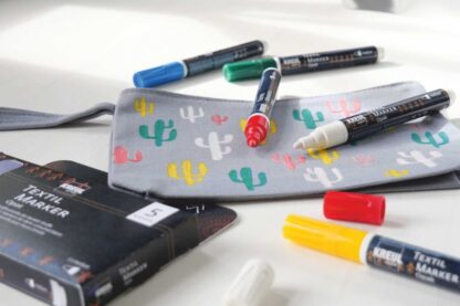 Marker pentru textile Opak Kreul vârf Mediu 5 buc/set 2