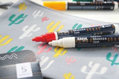 Marker pentru textile Opak Kreul vârf Mediu 5 buc/set 3