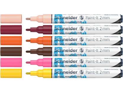 Marker cu vopsea acrilică Paint-It 310 2 mm Schneider 6 buc/set 3 2