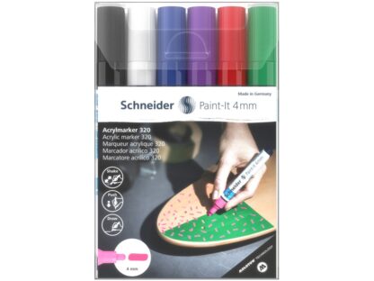 Marker cu vopsea acrilică Paint-It 320 4 mm Schneider 6 buc/set 1