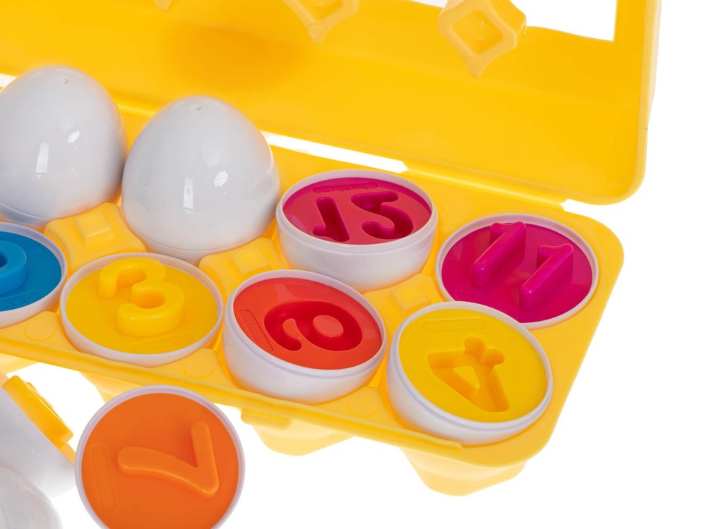 Matching Eggs, Joc Educativ de Asociere și Potrivire, Set 12 Ouă cu Cifre, Montessori Puzzle 3
