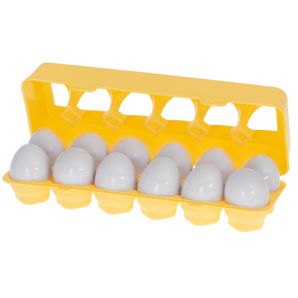 Matching Eggs, Joc Educativ de Asociere și Potrivire, Set 12 Ouă cu Cifre, Montessori Puzzle 5