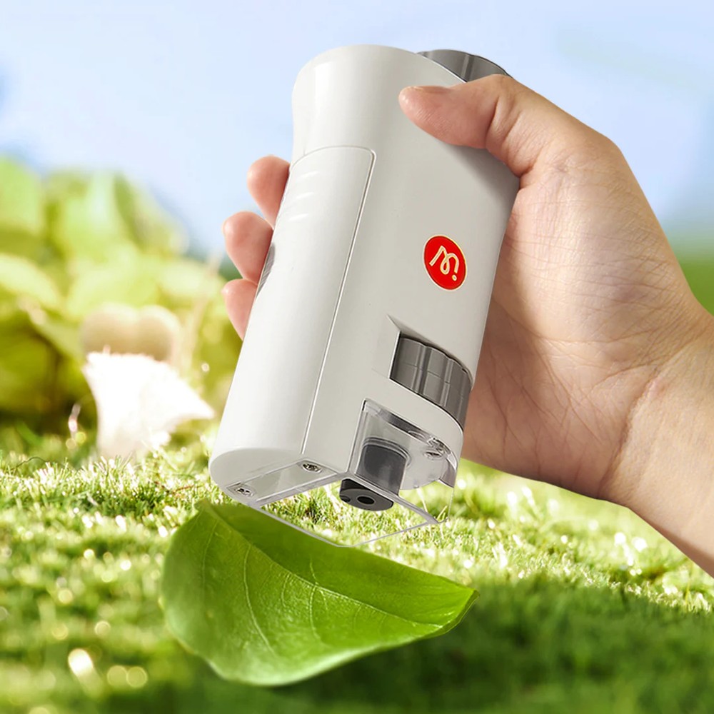 Microscop pentru copii, mărire de 160x, obiectiv optic HD, lumină Led, portabil, imagini clare 5