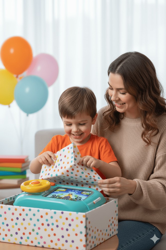 Mini Racer simulator de curse cu volan de condus, alimentare USB, copii 3-6 Ani 3