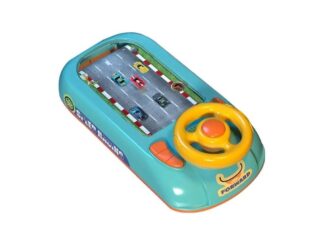 Mini Racer simulator de curse cu volan de condus, alimentare USB, copii 3-6 Ani