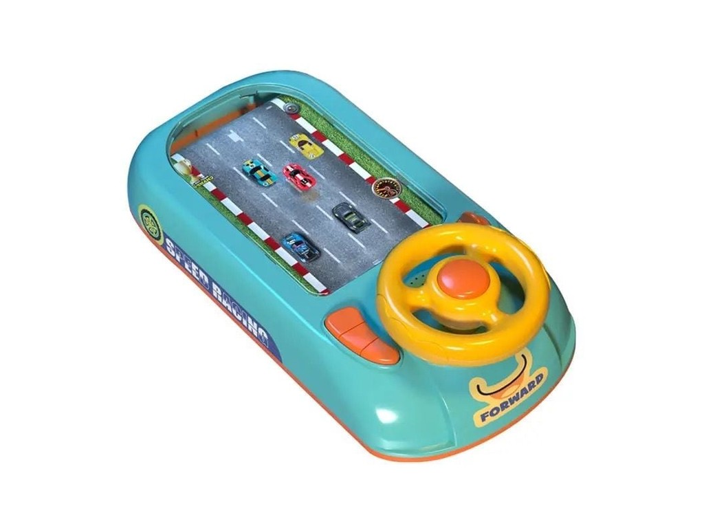 Mini Racer simulator de curse cu volan de condus, alimentare USB, copii 3-6 Ani