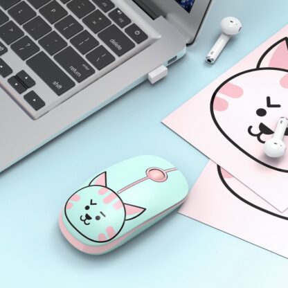 Mouse fără fir Tellur Pisica, 2.4Ghz, nano receiver 2