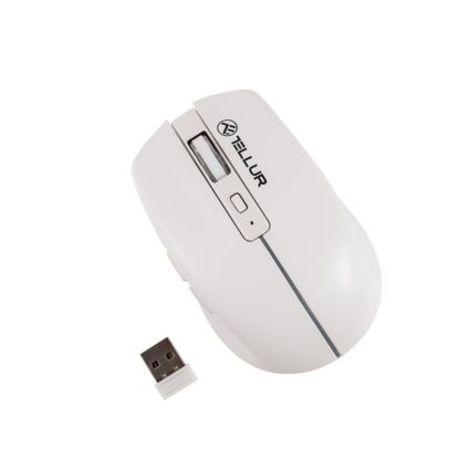 Mouse wireless Tellur, Silent Click, Alb 12