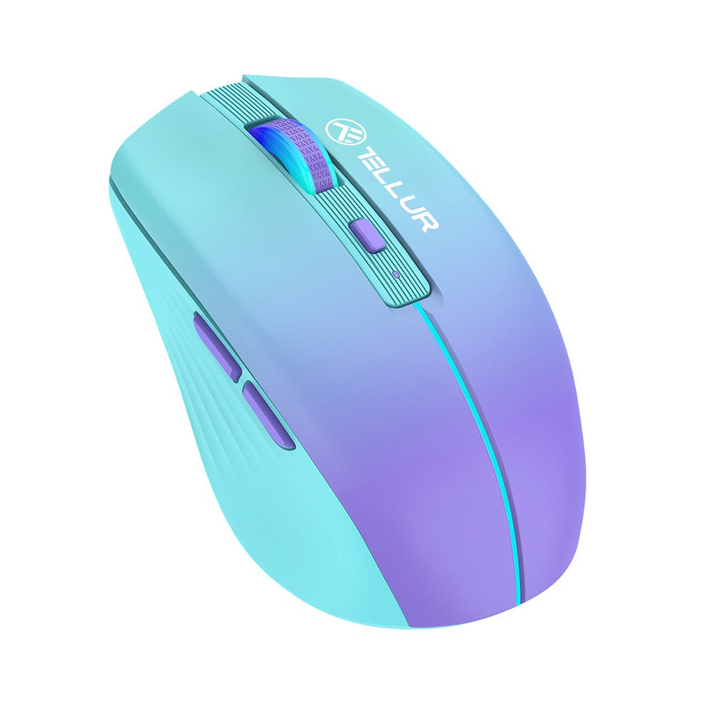 Mouse wireless Tellur Silent Click, Albastru 3