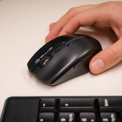 Mouse wireless Tellur, Silent Click, Negru 7