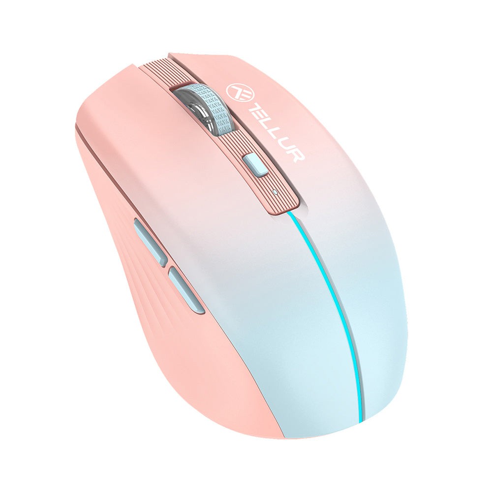 Mouse wireless Tellur, Silent Click, Portocaliu 3