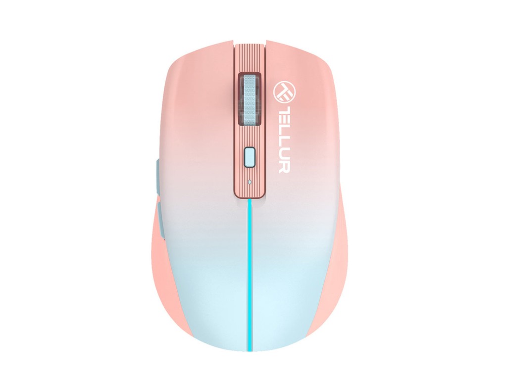 Mouse wireless Tellur, Silent Click, Portocaliu