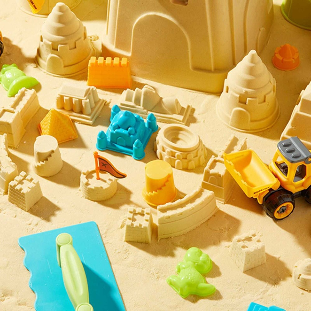 Nisip Kinetic Magic, Set Joacă cu Forme de Modelaj, 2 Kg Nisip Hidrofob, 25 de Accesorii, Magic Sand Play 2