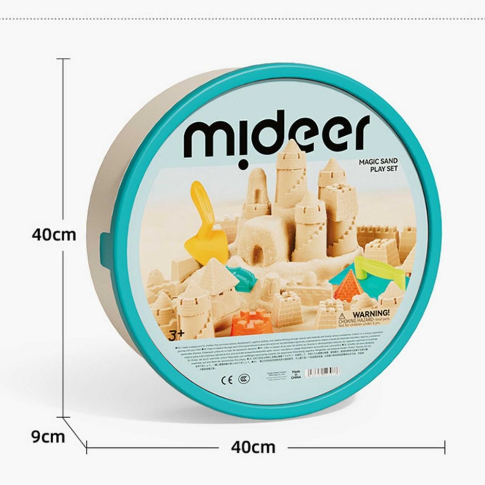 Nisip Kinetic Magic, Set Joacă cu Forme de Modelaj, 2 Kg Nisip Hidrofob, 25 de Accesorii, Magic Sand Play 8