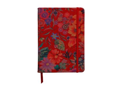 Notebook coperta moale piele, A5, 144 pagini, Clairefontaine Celeste Red garden