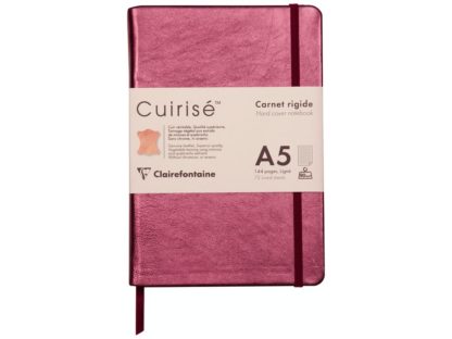 Notebook cu copertă tare din piele Cuirise, A5, Clairefontaine