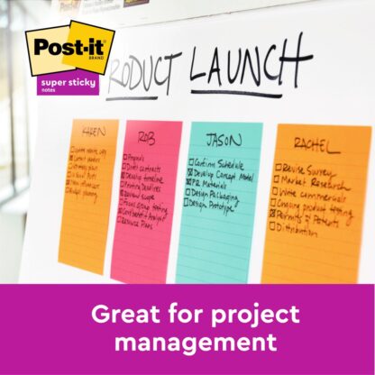 Notes adeziv Post-it® Neon liniat 3