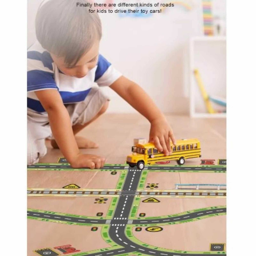 Orașul meu, Bandă adezivă Stradă, Semne circulație, Autocolant Șosea, Drumuri și Cale Ferată 8