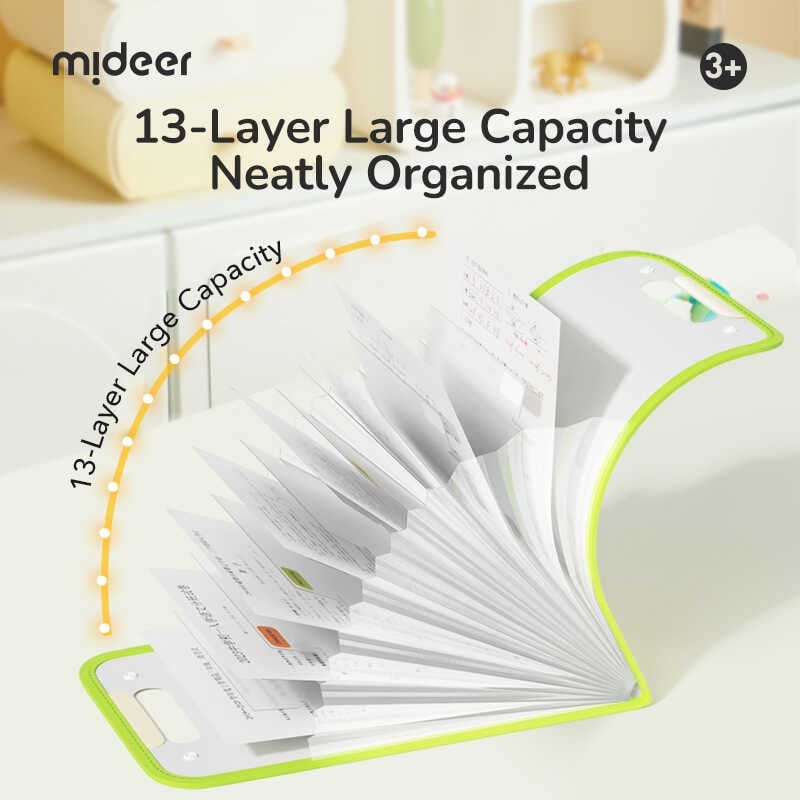 Organizator documente și desene, cu 13 buzunare tip acordeon, pentru picturi sau acte, 100 file 2