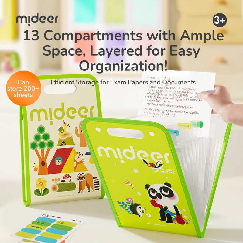 Organizator documente și desene, cu 13 buzunare tip acordeon, pentru picturi sau acte, 100 file 5