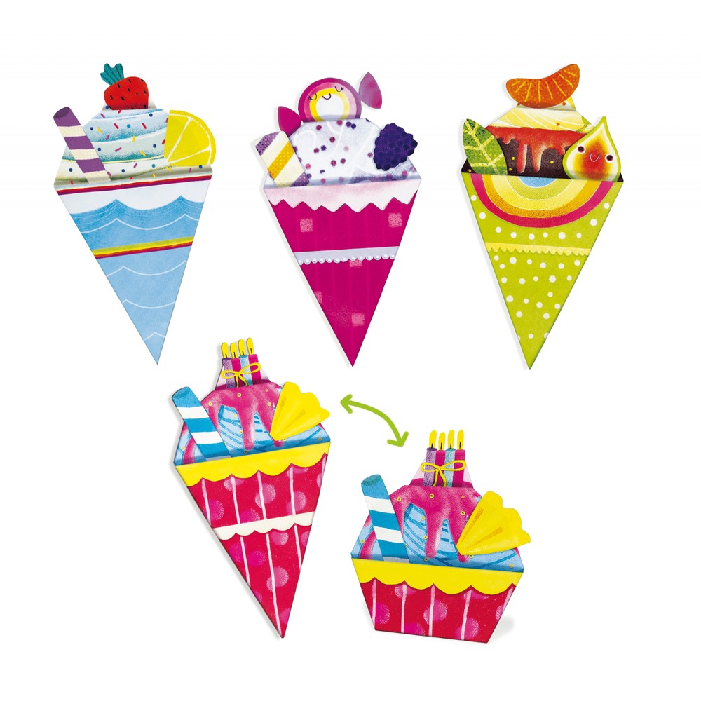 Origami pentru începători: Brioșe și Înghețată, Ludattica, +5 ani 2