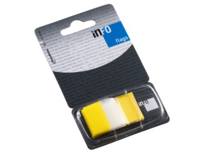 PageMarker Info Flags transparent galben