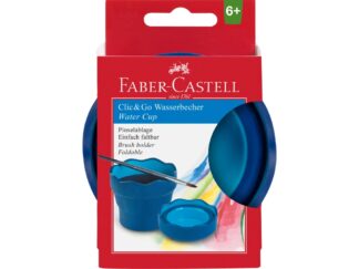 Pahar pentru pictură simplu Click-Go Faber-Castell - Albastru