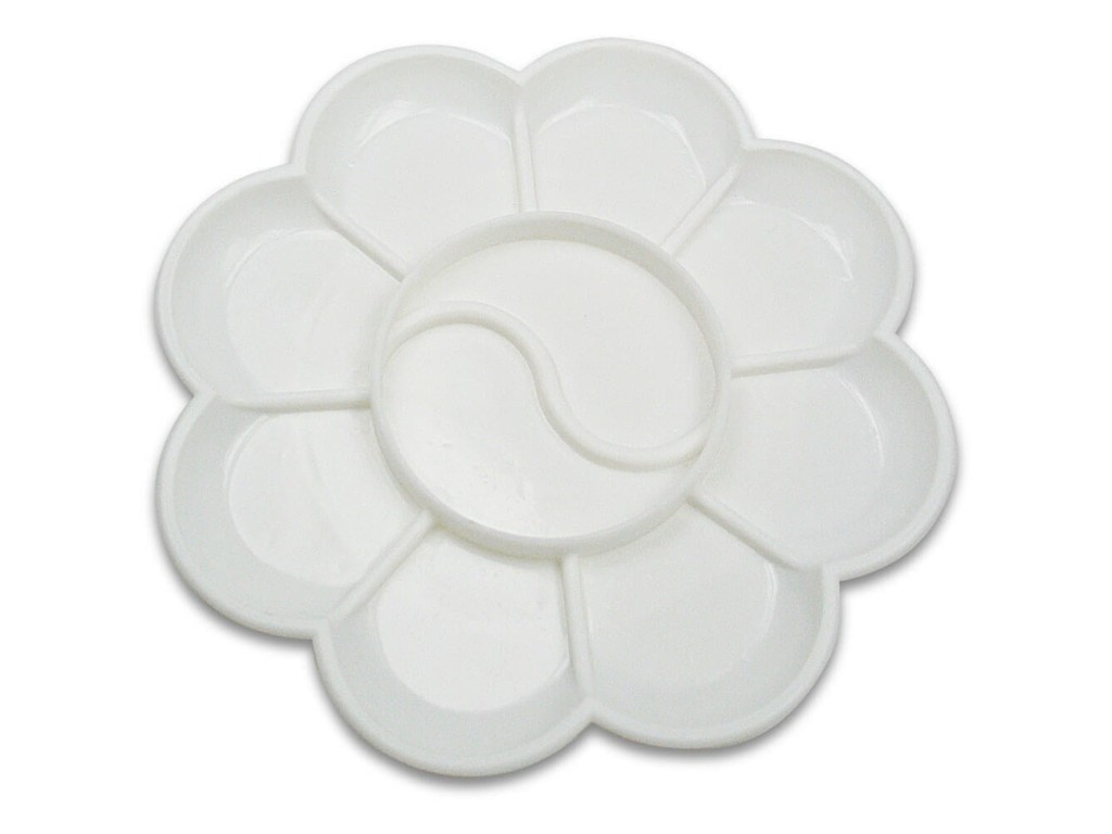 Paletă pentru pictură, 8 compartimente, 14 cm