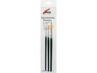 Pensule universale rotunde, din păr sintetic, Kreul Basic, 3 buc/set mărimi 2, 5, 8